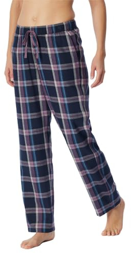 Schiesser Damen Schlafhose lang Baumwolle-Mix + Relax Pyjamaunterteil, Multicolor 3_180186, 36