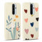 Yoedge 2 Stück Handyhülle für Xiaomi Redmi Note 8 Pro Hülle, Liebesherz & Blumen Muster Design Mädchen Aesthetic Handyhülle Dünn Weich Silikon Stoßfest Schutzhülle für Xiaomi Redmi Note 8 Pro 6,53
