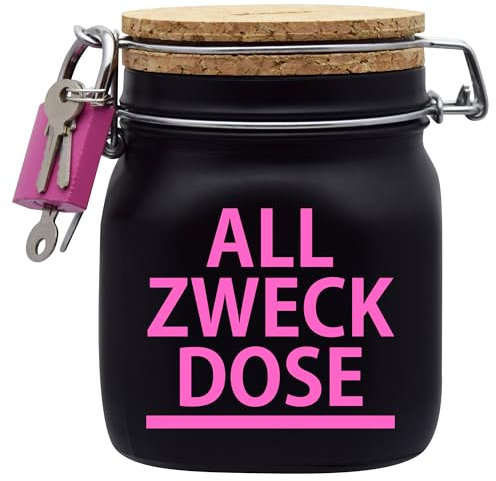 Spardose All Zweck Dose Geld Geschenk Idee Schwarz M