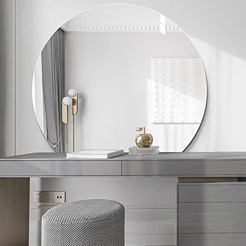 WLCNYL Specchio cosmetico Moderno Specchio da Bagno a Mezzaluna Specchio da Parete Lucido HD Specchio Decorativo Senza Cornice Specchio per Trucco antideflagrante