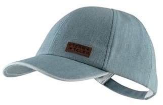 Sterntaler Basecap Jeans - Unisex Baseball Cap mit Metallschließe zur Größenregulierung - Sommer Basecap aus Jeansstoff - Sportive Baby und Kinder Schirmkappe, graublau,Größe 51