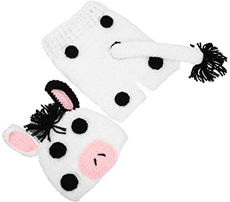 CAXUSD 1 Satz Neugeborenen-Outfit Elastische Häkelmütze Hose Fotografie-kostüm-Set