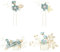 4 Pièces D'Accessoires Pour Cheveux Fleuris, Peignes À Cheveux, Accessoires Pour Cheveux De Mariée Boho, Épingles À Cheveux De Mariage En Strass, Coiffes Décoratives