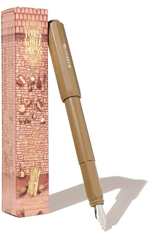 Ferris Wheel Press , Carousel Fountain Pen, Acrylic blend body, Air-sealed click locking cap, Oinking Embers, Brown, Medium Nib