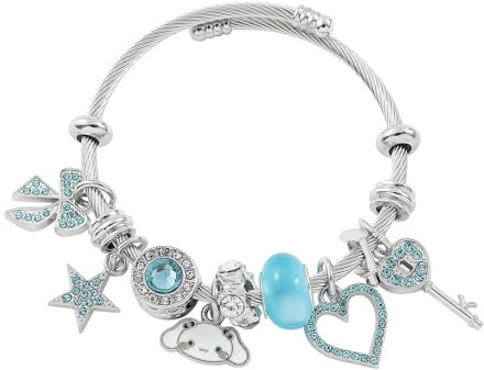 FDEETY Damen Armband Frauen Offener Armbänder Einstellbare Niedliches Cartoon-Anime-Armband Vergoldet Silber Geschenk Schmuck Geschenke für Mädchen