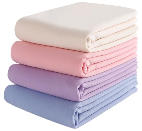 Febfim NW 4 Stück muslimische Damen weiche Premium solide Chiffon Hijab Schals Schal lange Schal Wrap Schals mit Geschenkbox