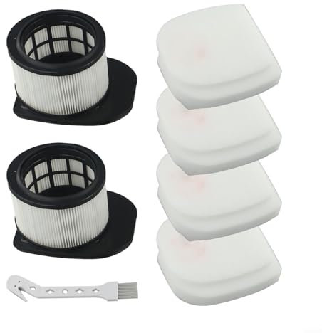 Shark IZ400UK IZ400UKT IZ420UK IZ420UKT Cordless Vacuum Cleaner - 2 Post Filters, 4 Foam and Felt Filters with Cleaning Brush