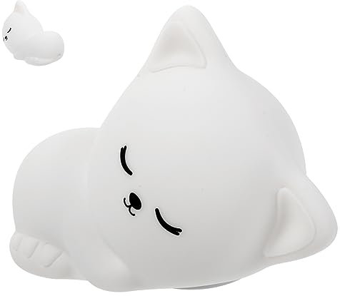 OSALADI 1stück Katzenförmige Nachttischlampe Cartoon Tischleuchte Für Kinderzimmer Und Schlafzimmer Dekorative Lampe Tragbar Für Wohnkultur