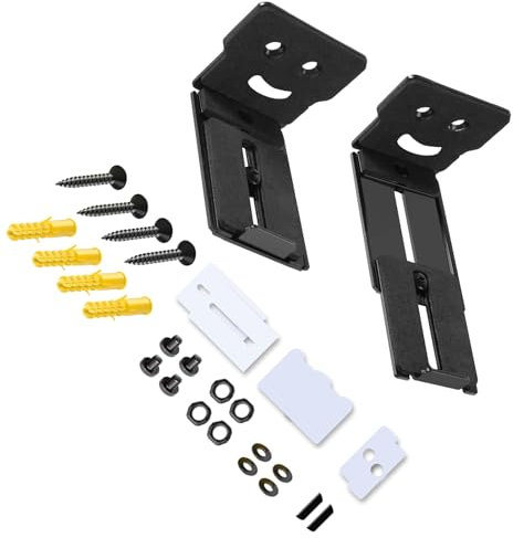 Allayu 2pieces Soundbar Bracket Under TV Mount for Boses Zinc Alloy for Boses Soundbar Wall Bracket Speaker Wall Mount