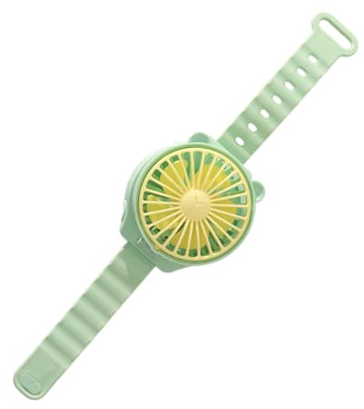 Orologio Ventilatore Mini - Orologio Ventilatore portatile Mini | Raffreddatore portatile a mani libere Design carino per, studenti e viaggi - uso domestico ed esterno, Verde, Se référer à la