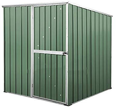 Casetta in Lamiera box in acciaio zincato da giardino misura 175 x 185 cm x 192 cm di altezza - 70 kg - 3.24 mq (Verde)