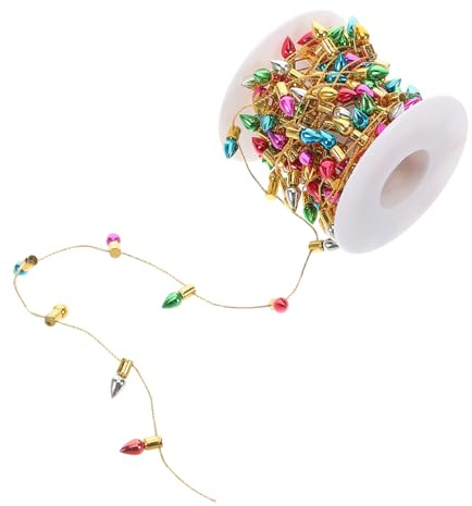 GOOHOCHY Miniatur Weihnachtslichterkette Flexible Fake Lichter für Puppenhaus Mini Christbaum Deko Vielseitige Bastel Lichter Zuschneidbar für Mini Weihnachtsdörfer Fairy Garden Zubehör