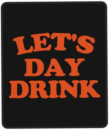 Gummierte Unterseite Gaming Mauspad, Lass uns trinken Mauspads Multifunktional Schreibtischmatte für Computer Laptops PC