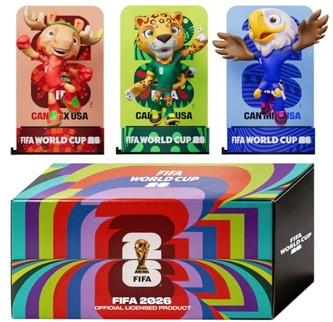 Sanyetral 3PCS WM Maskottchen 2026,FIFA World Cup 2026 Base Set-B(6 cm)