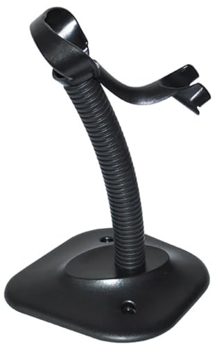 Handscanner Ständerhalterung für Barcode Scanner, Verstellbar, Pp, Schwarz | Leicht, Stabile Basis, Passend für Handscanner, für Supermärkte und Gewerbliche Systeme
