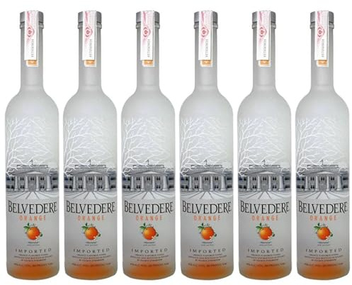 Belvedere Vodka Orange | Vodka all'Arancia Limited Edition | 40% Vol. | Confezione da 6 Bottiglie da 700ml