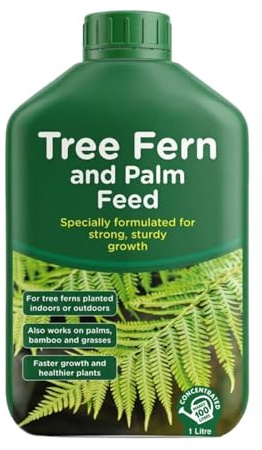 HOCHSTE Tree Fern & Palm Feed, Strong Root Development, Enhance Natural Growth Cycles, Improve Soil Health, Faster Growth, Healthier Roots, Rich Green Foliage, Long-Lasting Vitality, (1 Ltr)
