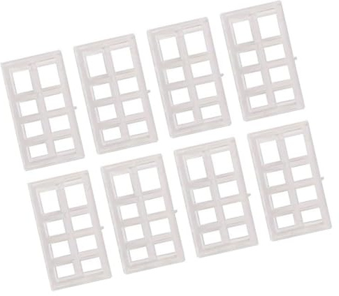 8er Pack Kunststoff Abstandshalter für Jalousien, durchsichtige Vorhanghalter, Abstandshalter für nahtlose Jalousien, Unterstützung für Fensterteil von Home Deck