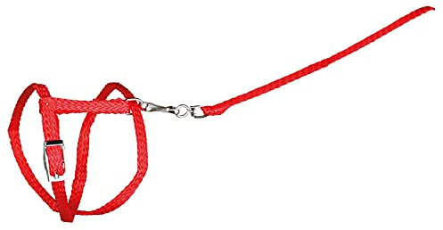 Trixie 6150 Kaninchengeschirr mit Leine, Nylon, 25–44 cm/8 mm, 1,30 m