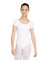 Capezio Damen Classic Short Sleeve Leotard Gymnastikanzug, Weiss/opulenter Garten, M