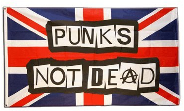 Flagge Großbritannien Punks Not Dead - 90 x 150 cm