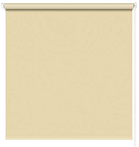 Kettenzugrollo Seitenzugrollo Fenster Rollo 13 Farben Breite 60 - 220 cm Länge 180 und 230 cm blickdicht halbtransparent lichtdurchlässig Sonnenschutz Blendschutz (Größe 90 x 180 cm Farbe Beige)