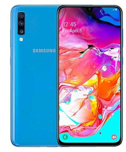SAMSUNG Galaxy A70 128GB / 6GB SM-A705M / DS 6.7 HD + Infinity-U 4G / LTE di Fabbrica Sbloccato Smartphone (International Version) (Blu)