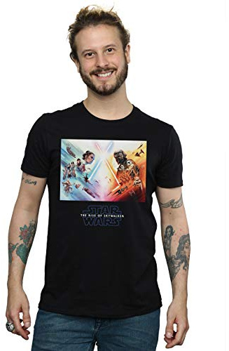 Star Wars The Rise of Skywalker Battle Poster Men's T-Shirt Black X-Large