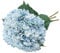 Tifuly Artificial Hydrangea Flower, 5 PCS Ramos de hortensias de Seda de Tallo Largo para Bodas, hogar, Hotel, decoración de Fiestas, centros de Mesa (Azul)