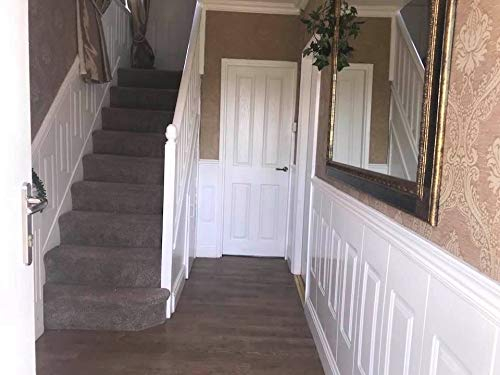 Panneaux muraux, panneaux muraux géorgiens, rainure et languette, style victorien, kit (escaliers géorgiens 240 x 1200 mm de hauteur)