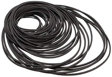 50PCS 40-130MM Mixed Square Cassette Tape Machine Recorder Rubber Belt for Repair Walkman CD DVD Drives - 1mm Thickness