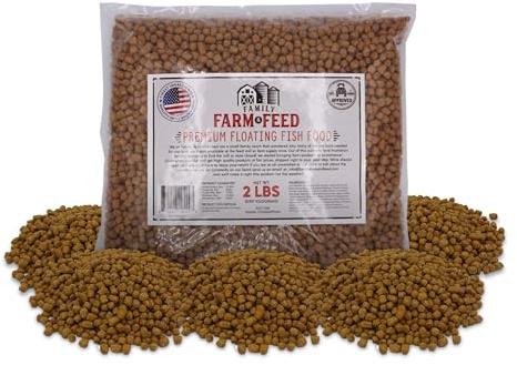 FAMILJEBAND OCH FEED | Premium flytande fiskmat | Damm och sjö | Pellets | 0,9 kg
