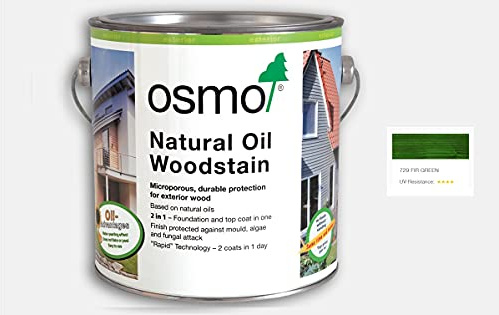 Osmo Natural Oil Woodstain 125ml(729) - Fir Green Transparent
