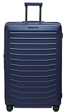 Bric's 4W Trolley M Porsche Design Hartschalenkoffer Roadster, Handgepäckkoffer mit 4 Rollen, Ultraleicht, Kompressionssystem, USB-Anschluss, TSA-Verschluss, Abmessungen: 51x78x29/33, Dunkelblau Matt