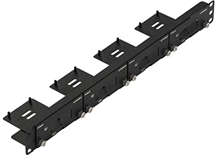 UCTRONICS U6195 Front Removable Raspberry Pi 1U Rack Mount, with 4 Mounting Brackets for Raspberry Pi 4B, 3B+/3B, and Other B Models