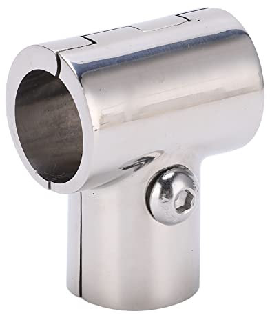 Edelstahl-T-Rohrverbinder, 90 ° T 1 Zoll/25,4 mm ID T-Rohr-Rohrverbinder Handlaufzubehör für Boote