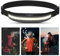 HONGYEA Outdoor wiederaufladbare LED Stirnlampe, 400 Lumen COB 230° breiter Strahl, 4 Modi leichte kopflampe, IPX4 wasserdichtes Lauflicht für Outdoor-Camping Laufen Radfahren und Helm Beleuchtung