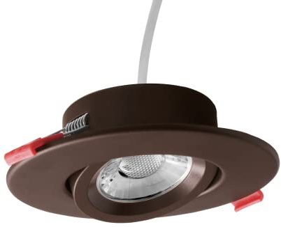 DGC 4-inch Oil-Rubbed Bronze Selectable Canless Adjustable Gimbal LED Recessed Downlight (DGC43120SRDOB)