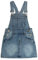 KIDSCOOL SPACE Gonna per Bambine Abito Estivo in Morbido Denim Elasticizzato strappato per Ragazze Blu Intenso 4-5 Anni