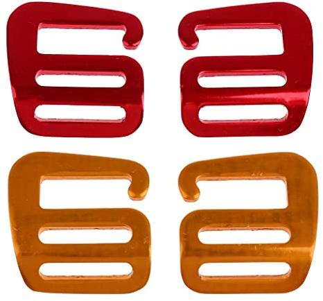 MagiDeal 4 Stück 25 Mm Schnallen für Gurtband Schiebeschnallen G Haken für Rucksack Gepäckgürtel