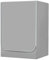 Odot Funda Lavadora Exterior Impermeable, Universal Cubierta para Lavadora y Secadora Carga Frontal, Funda de Protección Solar Antipolvo con Cremallera (gris,S-capacidad 6~7.5kg)