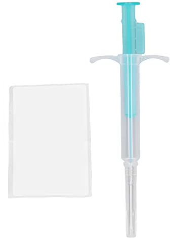 Pssopp Haustier Mikrochip, 1,4 X 8 Mm Tierimplantat Chip Haustier ID Mikrochip für Hund, Katze, Kuh, Schwein, Mikrochip Implantat Kit für die Verwaltung und Verfolgung von Tieren