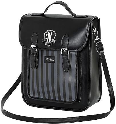 Wednesday Original-Wednesday Rucksack-Schultertasche, Schwarz