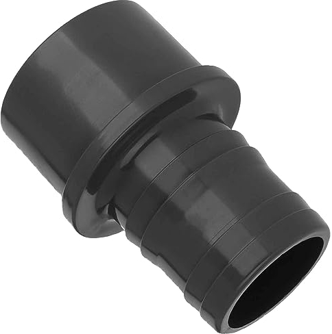 MegaHaustechnik Klebe Fitting aus Kunststoff PVC U - Übergang auf Schlauchtülle mit Stutzen Außendurchmesser 20mm auf Schlauchtülle Außendurchmesser 10mm