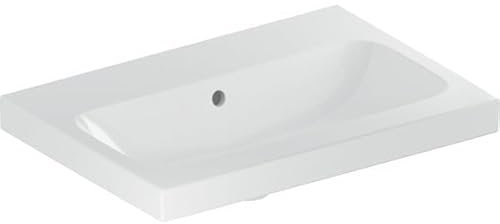 Geberit Waschtisch iCon Light 60x42cm, o. Hahnloch, mit Überlauf, weiß