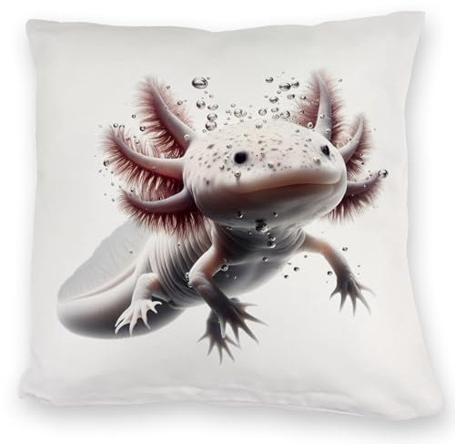 speecheese Axolotl Kuschelkissen Bezauberndes Axolotl Kuschelkissen Perfekt für Amphibien-Liebhaber Aquarium Deko Salamander Unterwasser-Motiv Zum Schwimmen Relaxen