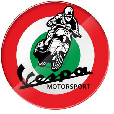 per Piaggio Vespa Sprint GTS GTV LX PX 50 125 150 200 300 300ie adesivo bandiera Italia 3D (colore: rosso)