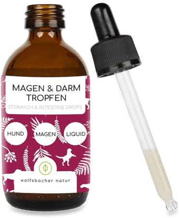 Natürliche Magen Darm Tropfen für Hunde | Schnell und zuverlässig | Mit Probiotika und Mariendistelöl bei akuten und häufigen Magen-Darm-Beschwerden