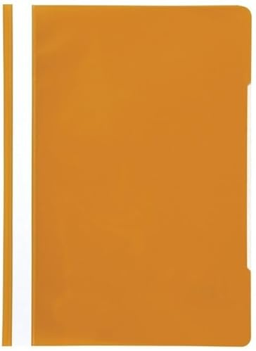 Papiertiger Schnellhefter Marke Brunnen PP für Schule und Büro (Schulqualität, Orange, 10er Pack)