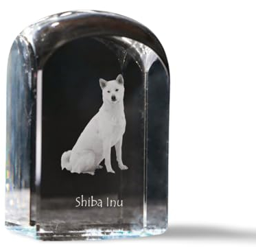 Art-Dog Kristallwürfel mit Foto, Foto von Hund, Katze oder Pferd in Kristall, kubischer Briefbeschwerer, Geschenkidee